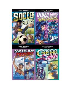 Jake Maddox Graphic Novels Box Set #2 (Carton of 6 Paperback Boxed Sets)