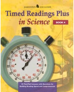 Timed Readings Plus Science Book 4: 25 Two-Part Lessons with Questions for Building Reading Speed and Comprehension