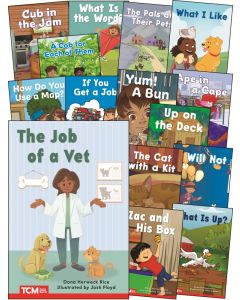 Decodable Books Grade PK-K Set 2 (Collection of 15 Paperback Books)